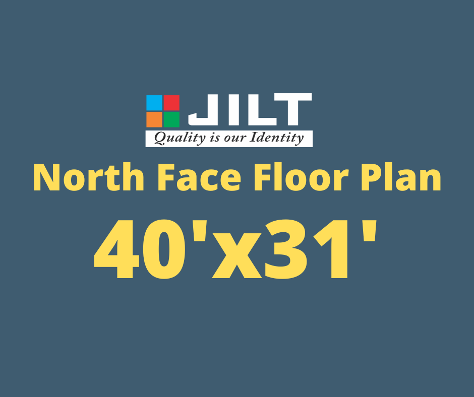 40’x31′ Floor Plan – North Face – 2BHK
