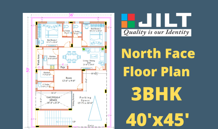 36’x50′ East Face Floor Plan