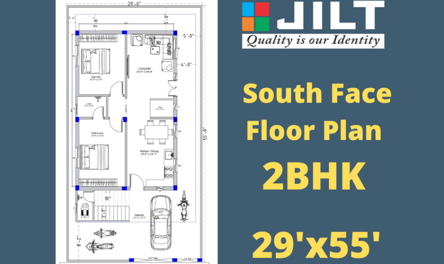 29’x55′ South Face Floor Plan
