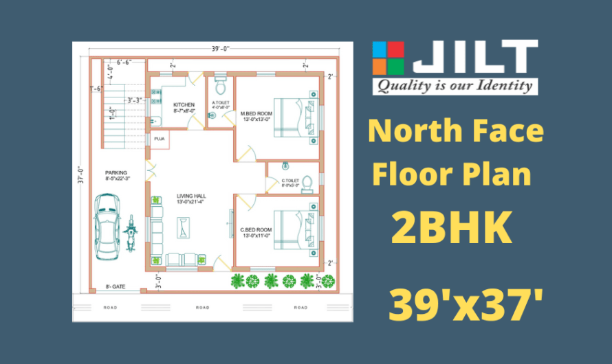 39’x37′ North Face Floor Plan