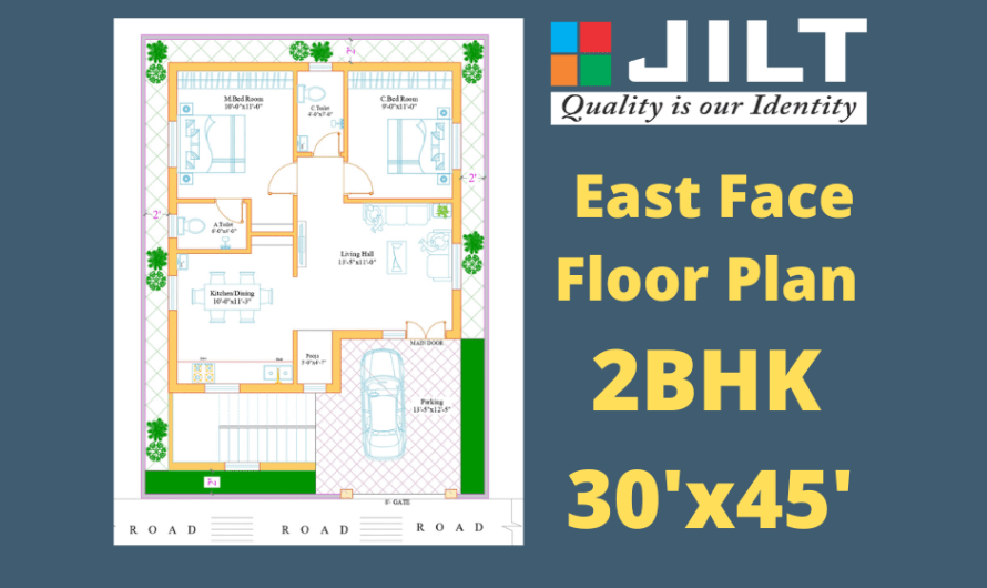 30’x40′ East Face Floor Plan