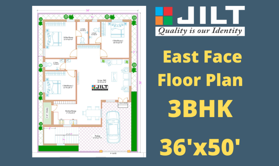 36’x50′ East Face Floor Plan